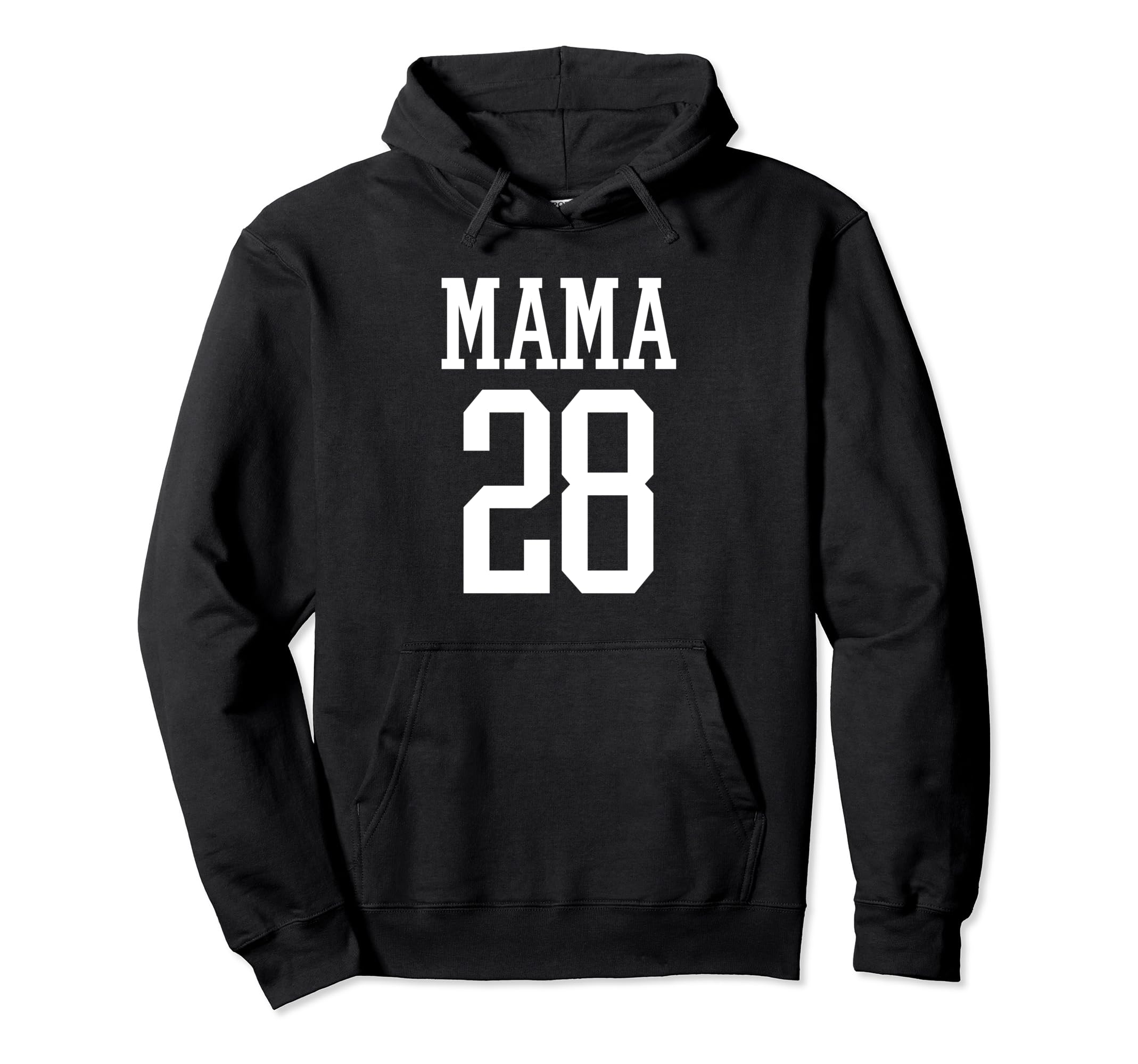 Number 28 Mama Biggest Fan Spirit Wear Hoodie - Novelty Apparel Unisex - T-Shirt, Sweatshirt, Hoodie