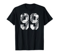 White Baseball Number 99 Jersey T-Shirt - Minimalist Print Men Women - T-Shirt, Sweatshirt, Hoodie