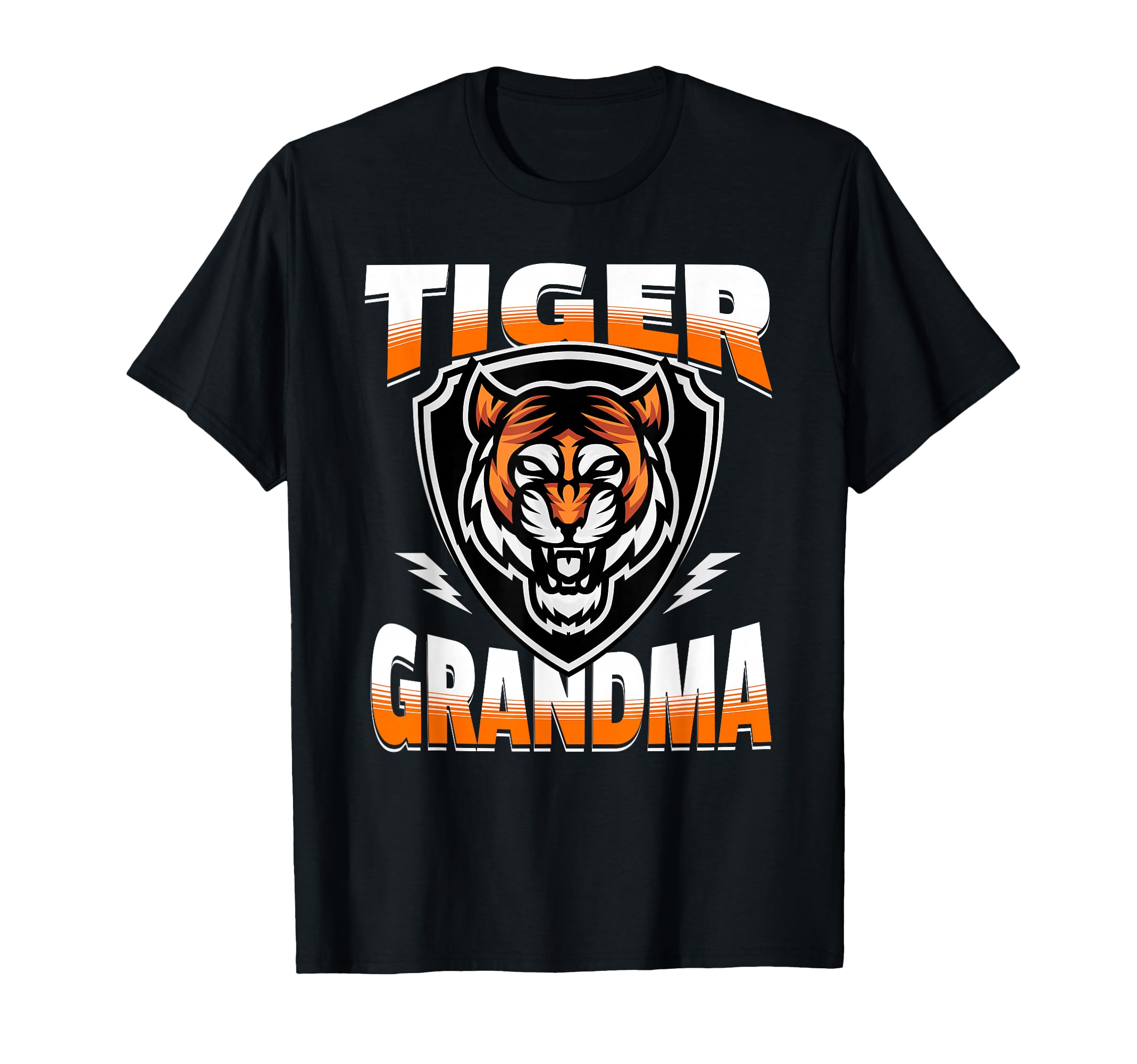 Tiger Grandma Game Day Tigers Mascot T-Shirt - Custom Art Print for Adults - T-Shirt, Sweatshirt, Hoodie