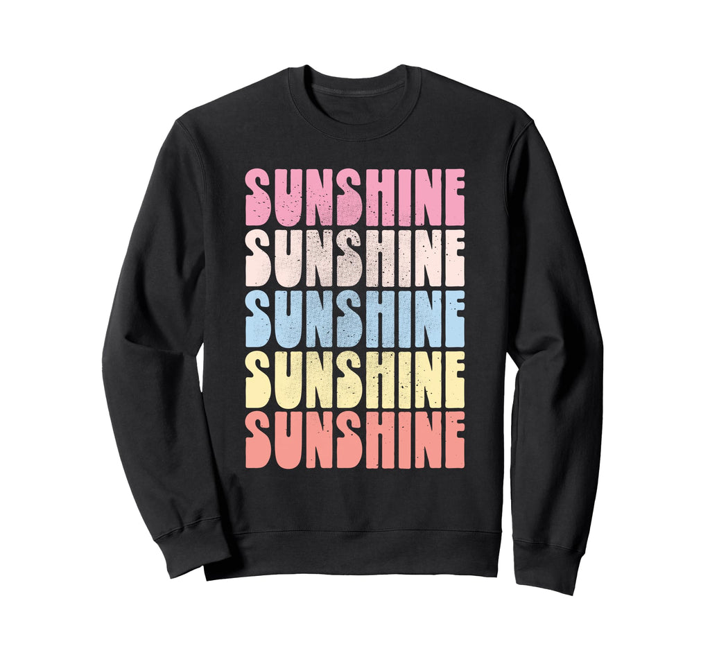 Sunshine Rainbow Bold Colorful Sweatshirt - Unique Graphic Men Women - T-Shirt, Sweatshirt, Hoodie