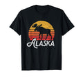 Alaska Moose Sunset Vibe T-Shirt - Fun Novelty Design Unisex - T-Shirt, Sweatshirt, Hoodie