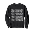 Camera Grid Sweatshirt - Casual Everyday Wear for Adults - T-Shirt, Sweatshirt, Hoodie