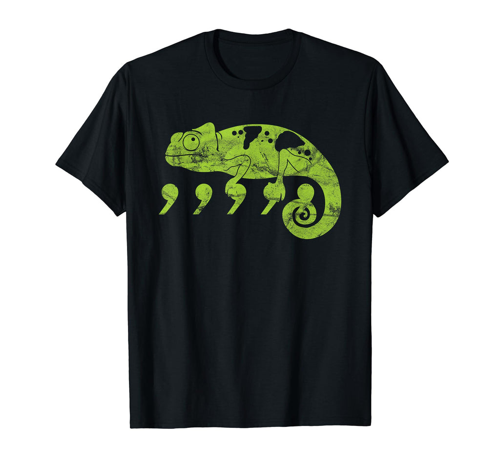 Comma Chameleon Funny Pop Culture T-Shirt - Fun Novelty Design Unisex - T-Shirt, Sweatshirt, Hoodie