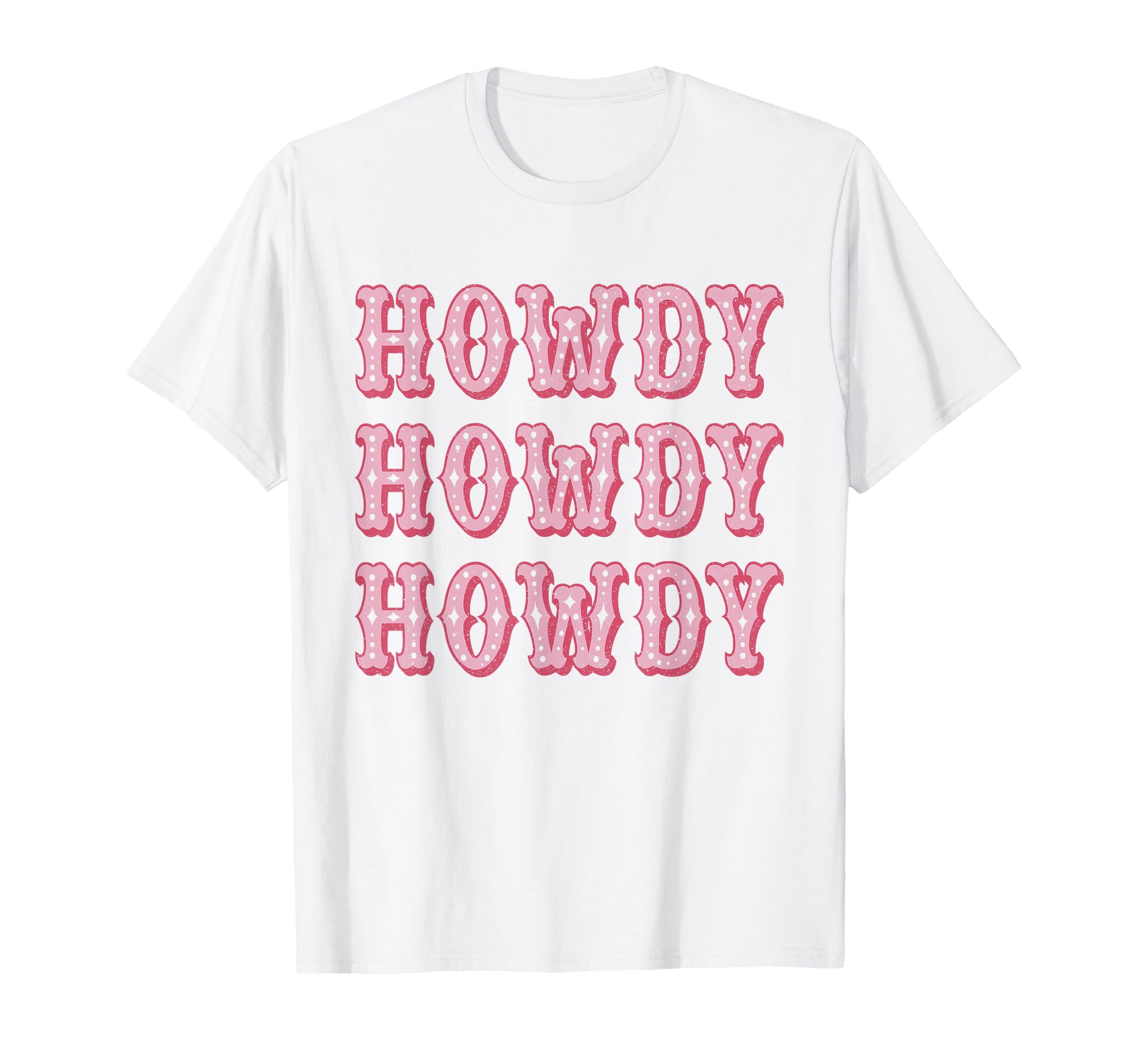White Howdy Rodeo Western Country T-Shirt - Custom Art Print Unisex - T-Shirt, Sweatshirt, Hoodie