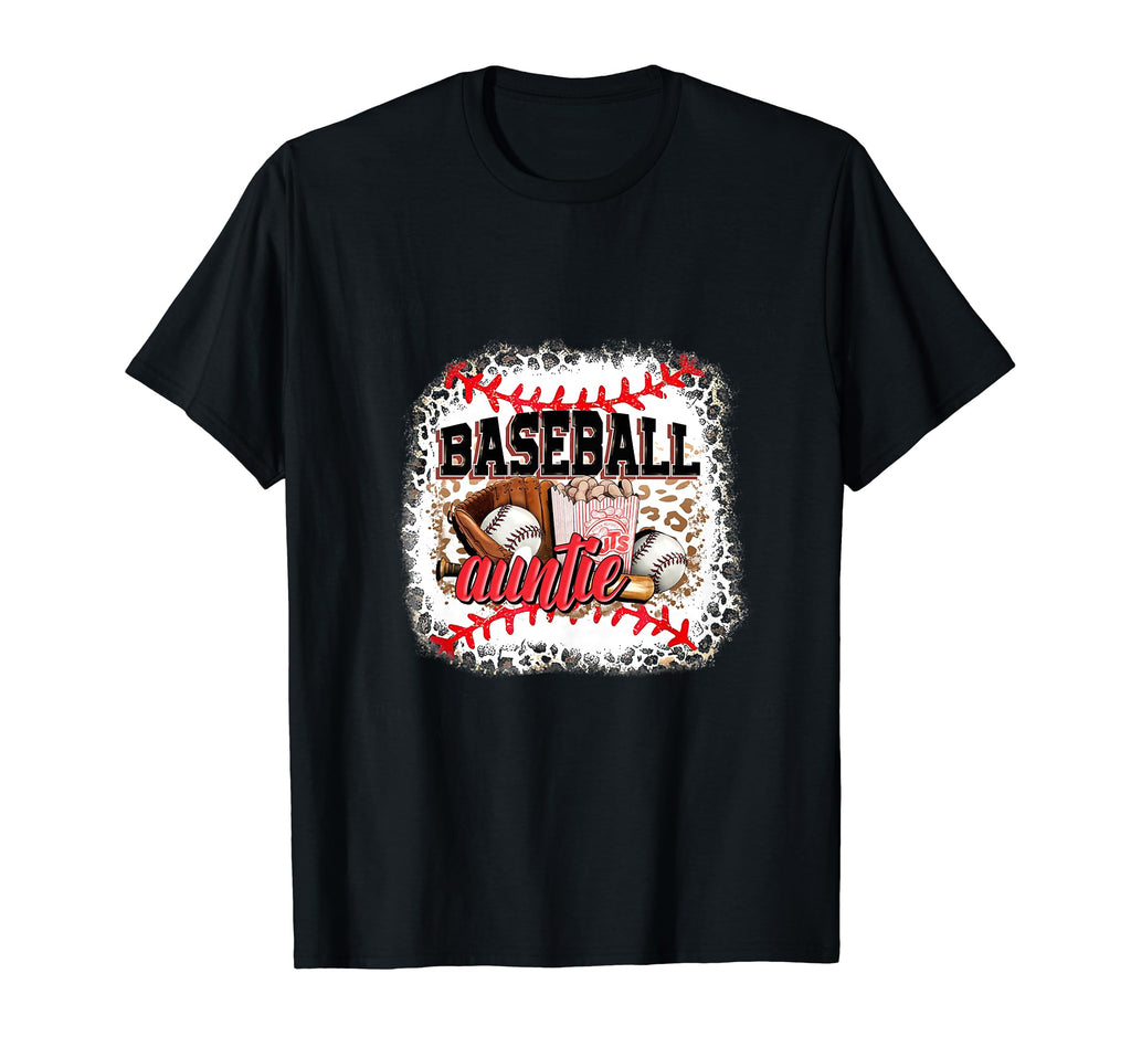 Softball Baseball Auntie Mom T-Shirt - Aesthetic Graphic for Adults - T-Shirt, Sweatshirt, Hoodie