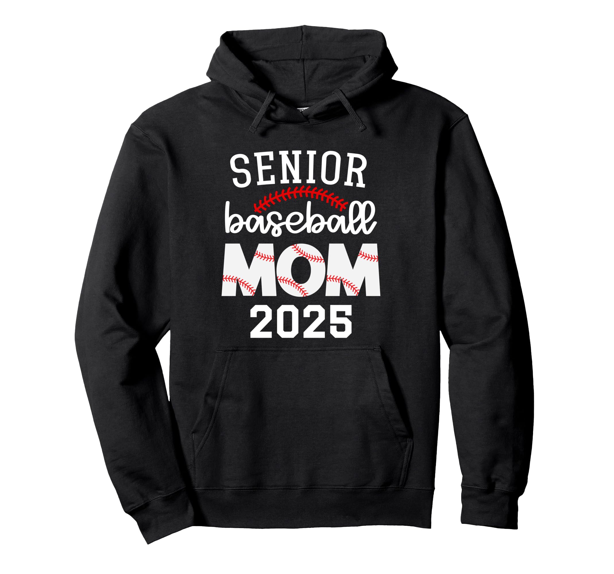 Senior Baseball Mom 2025 Baseball Hoodie - Streetwear Style for Adults - T-Shirt, Sweatshirt, Hoodie