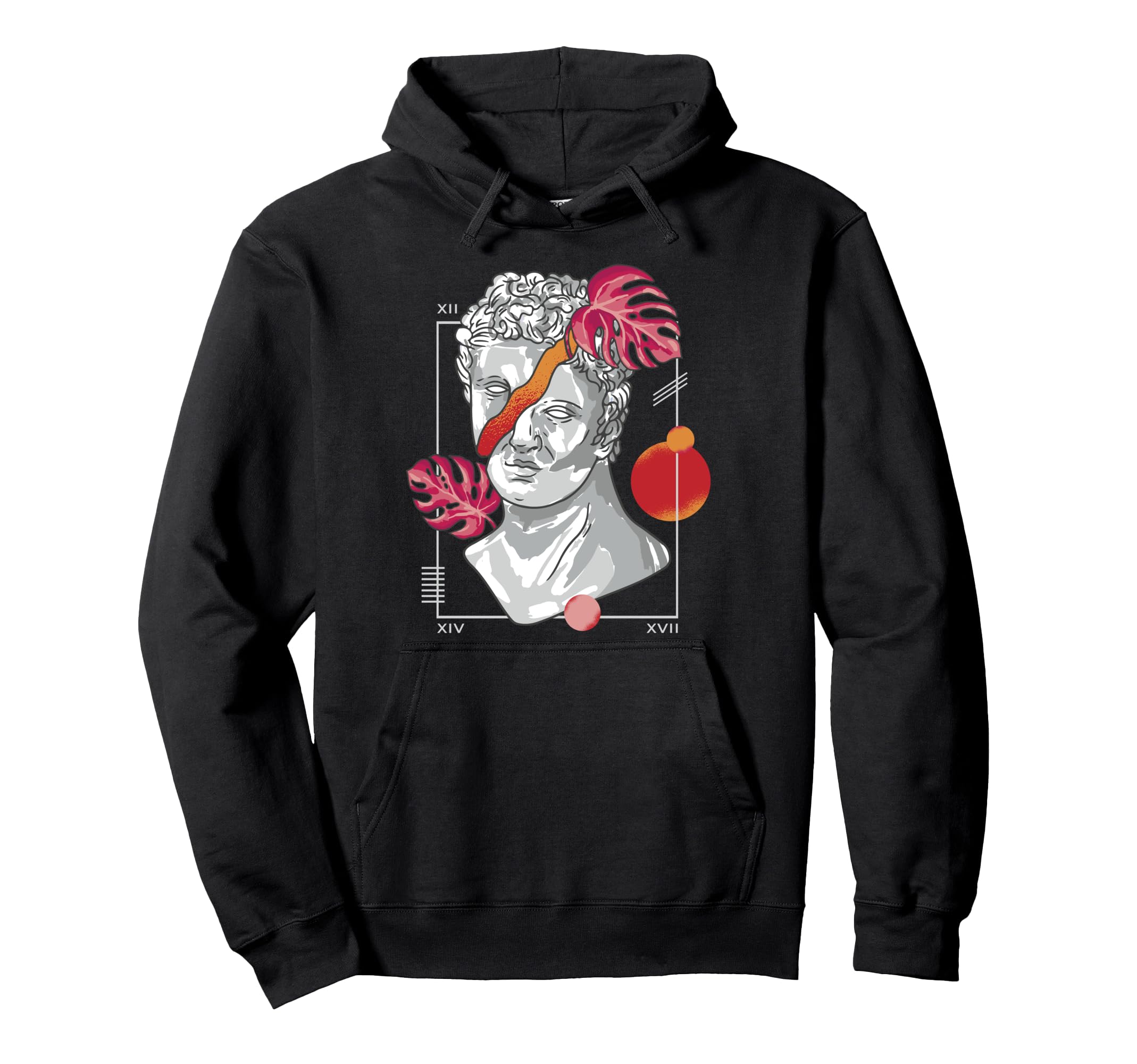 Vaporwave Classical Statue 80S Hoodie - Fun Novelty Design Men Women - T-Shirt, Sweatshirt, Hoodie
