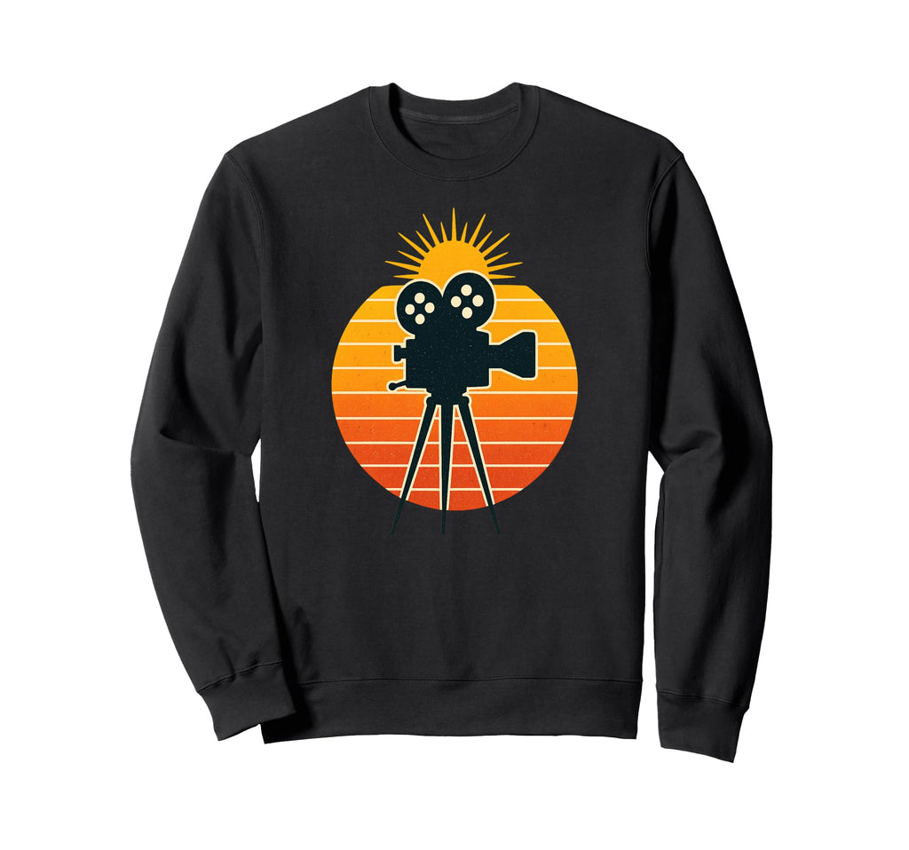 Movie Camera Film Art Cinephile Sweatshirt - Aesthetic Graphic for Adults - T-Shirt, Sweatshirt, Hoodie