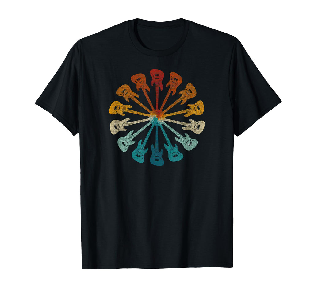 Bass Guitar Rainbow T-Shirt - Casual Everyday Wear Men Women - T-Shirt, Sweatshirt, Hoodie
