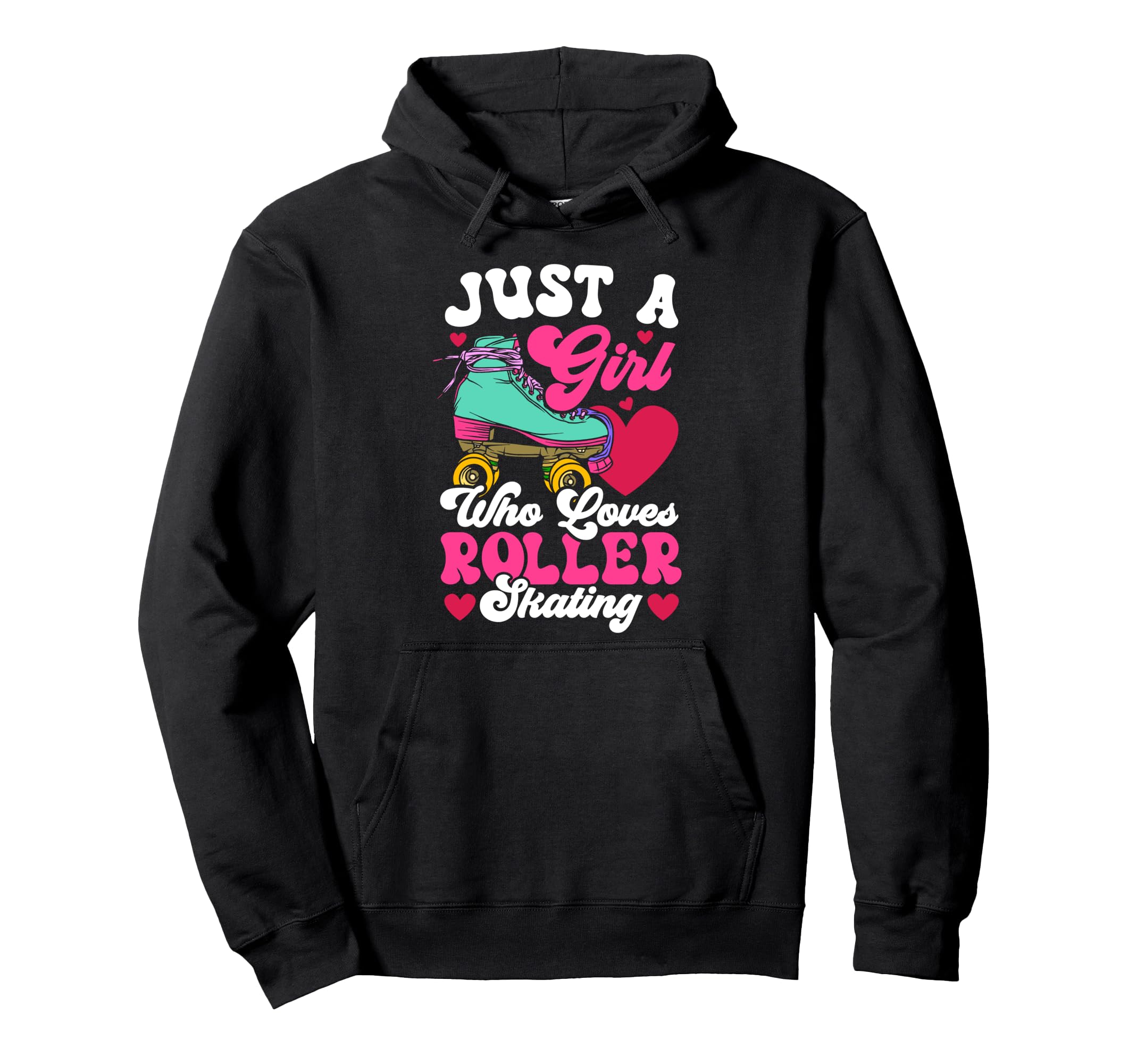 Roller Skating Skate 1970S Just Who Hoodie - Graphic Print for Adults - T-Shirt, Sweatshirt, Hoodie