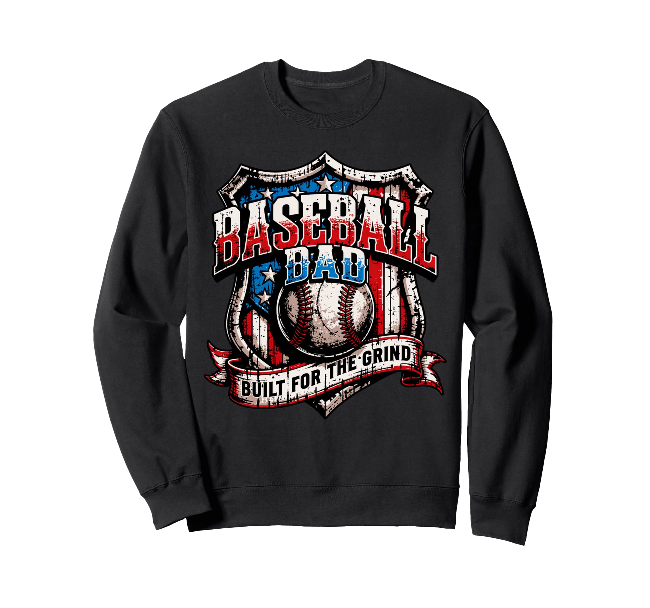 Funny Usa Patriotic Baseball Fathers Hoodie - Casual Everyday Wear Unisex - T-Shirt, Sweatshirt, Hoodie