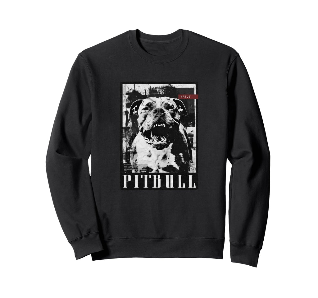 Y2K Streetwear Dog Pit Bull Sweatshirt - Aesthetic Graphic Unisex - T-Shirt, Sweatshirt, Hoodie