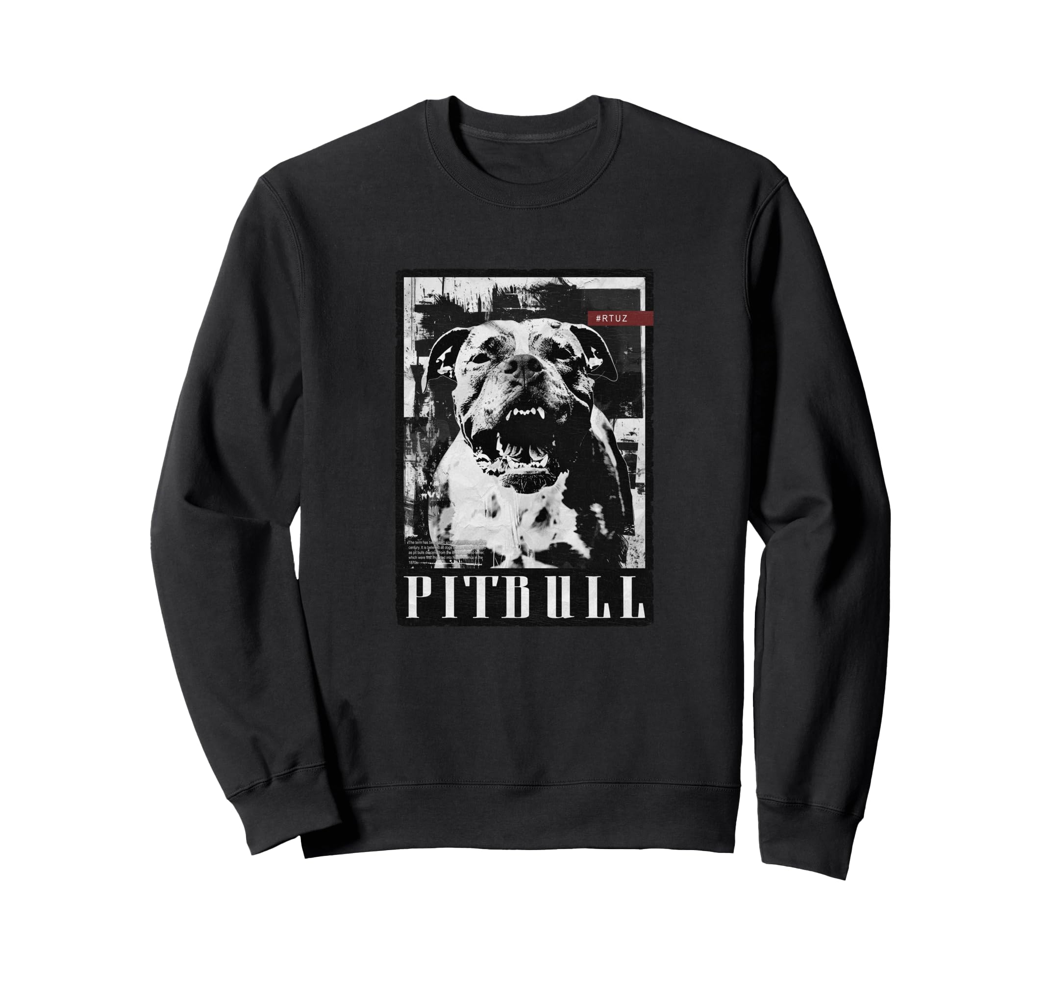 Y2K Streetwear Dog Pit Bull Sweatshirt - Aesthetic Graphic Unisex - T-Shirt, Sweatshirt, Hoodie