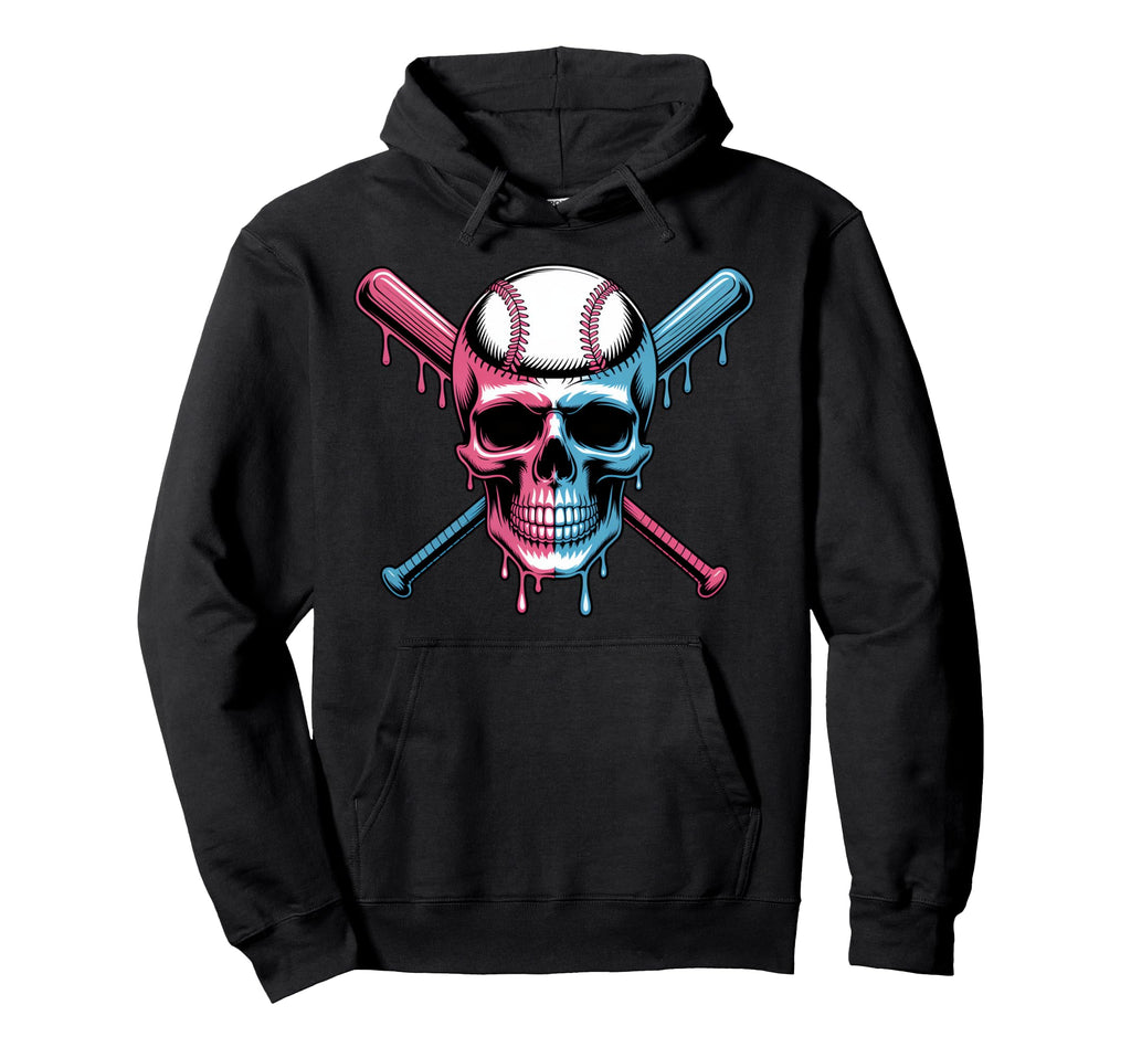 Baseball Ice Cream Dripping Baseball Dad Hoodie - Streetwear Style Unisex - T-Shirt, Sweatshirt, Hoodie