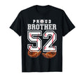 Proud Brother Baseball Player Number 52 T-Shirt - Graphic Print for Adults - T-Shirt, Sweatshirt, Hoodie