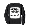 Personalized Baseball Heart Papaw Sweatshirt - Unique Graphic Men Women - T-Shirt, Sweatshirt, Hoodie