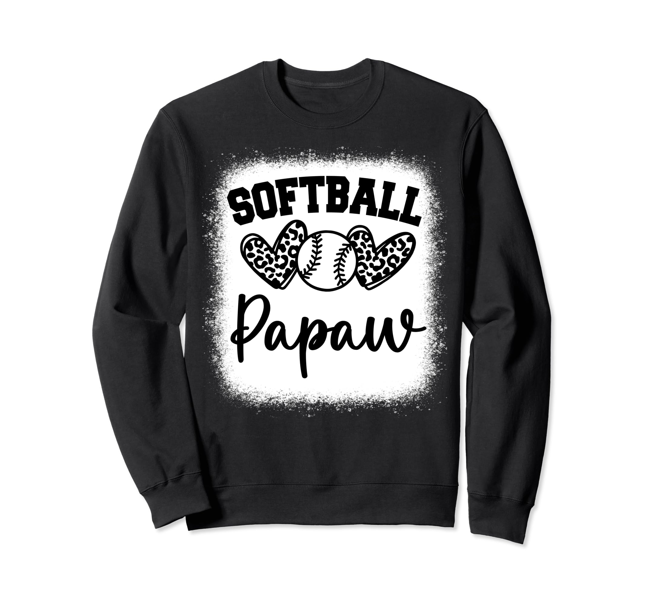 Personalized Baseball Heart Papaw Sweatshirt - Unique Graphic Men Women - T-Shirt, Sweatshirt, Hoodie