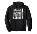 Senior 2027 Baseball Stepdad Proud Hoodie - Aesthetic Graphic for Adults - T-Shirt, Sweatshirt, Hoodie