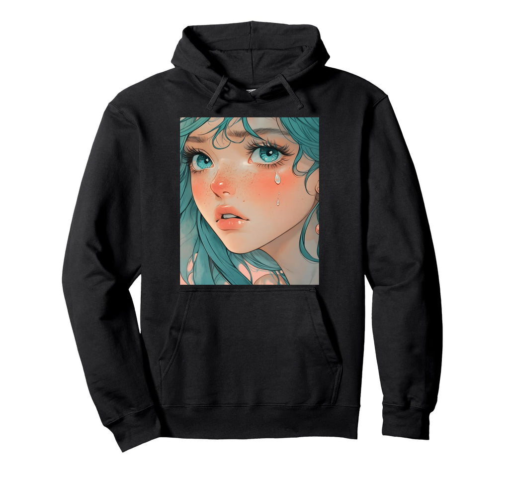 Anime Vaporwave Egirl Aesthetic Japanese Hoodie - Minimalist Print Unisex - T-Shirt, Sweatshirt, Hoodie