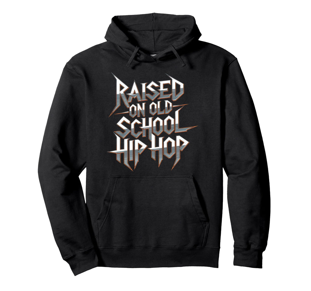 Raised Old School Hip Hop Cassette Hoodie - Graphic Print Men Women - T-Shirt, Sweatshirt, Hoodie