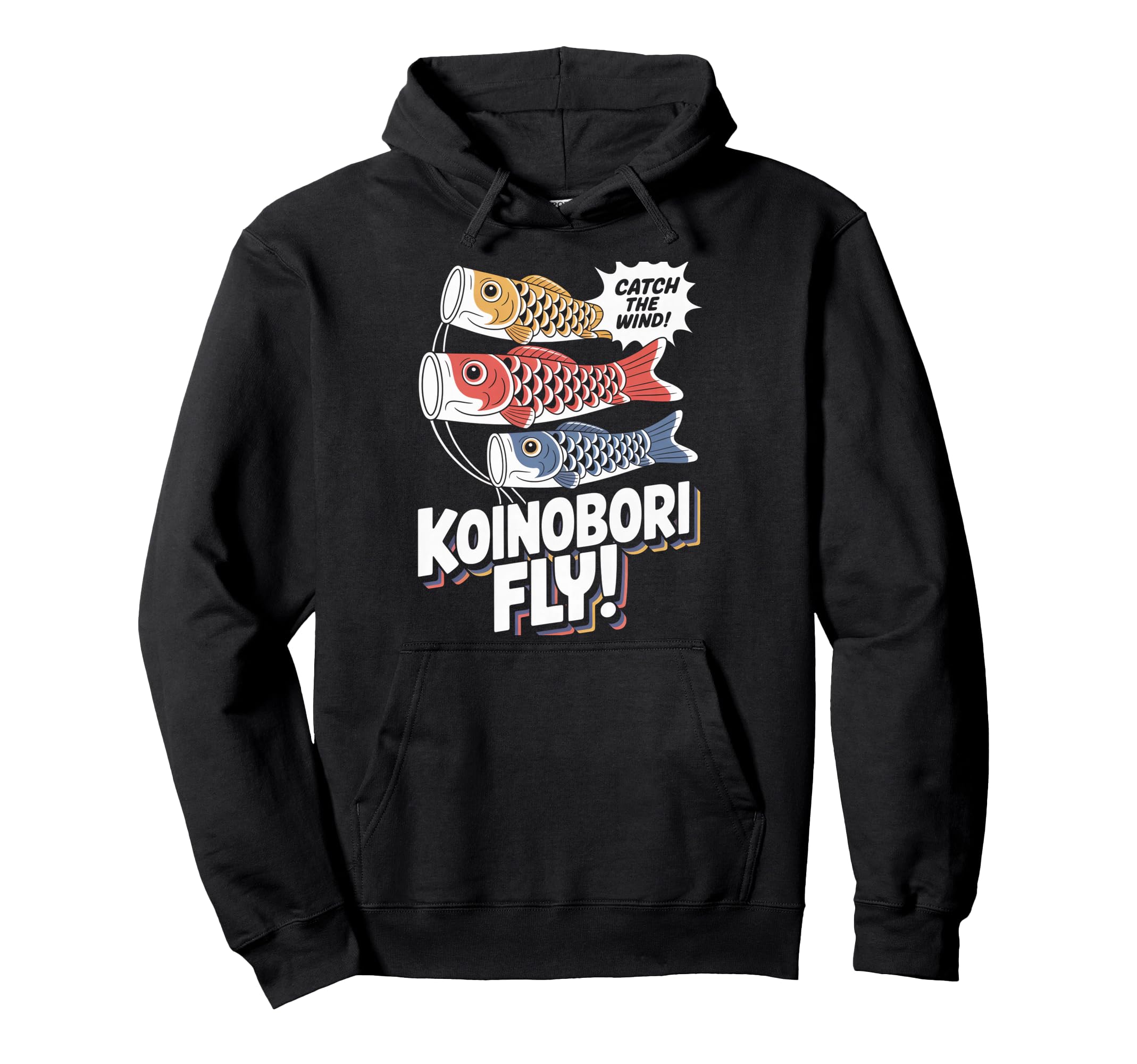 Koinobori Fly Pop Culture Japanese Aesthetic Hoodie - Unique Graphic Unisex - T-Shirt, Sweatshirt, Hoodie