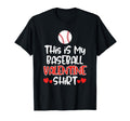 Baseball Valentine Players Moms Teens T-Shirt - Aesthetic Graphic Unisex - T-Shirt, Sweatshirt, Hoodie