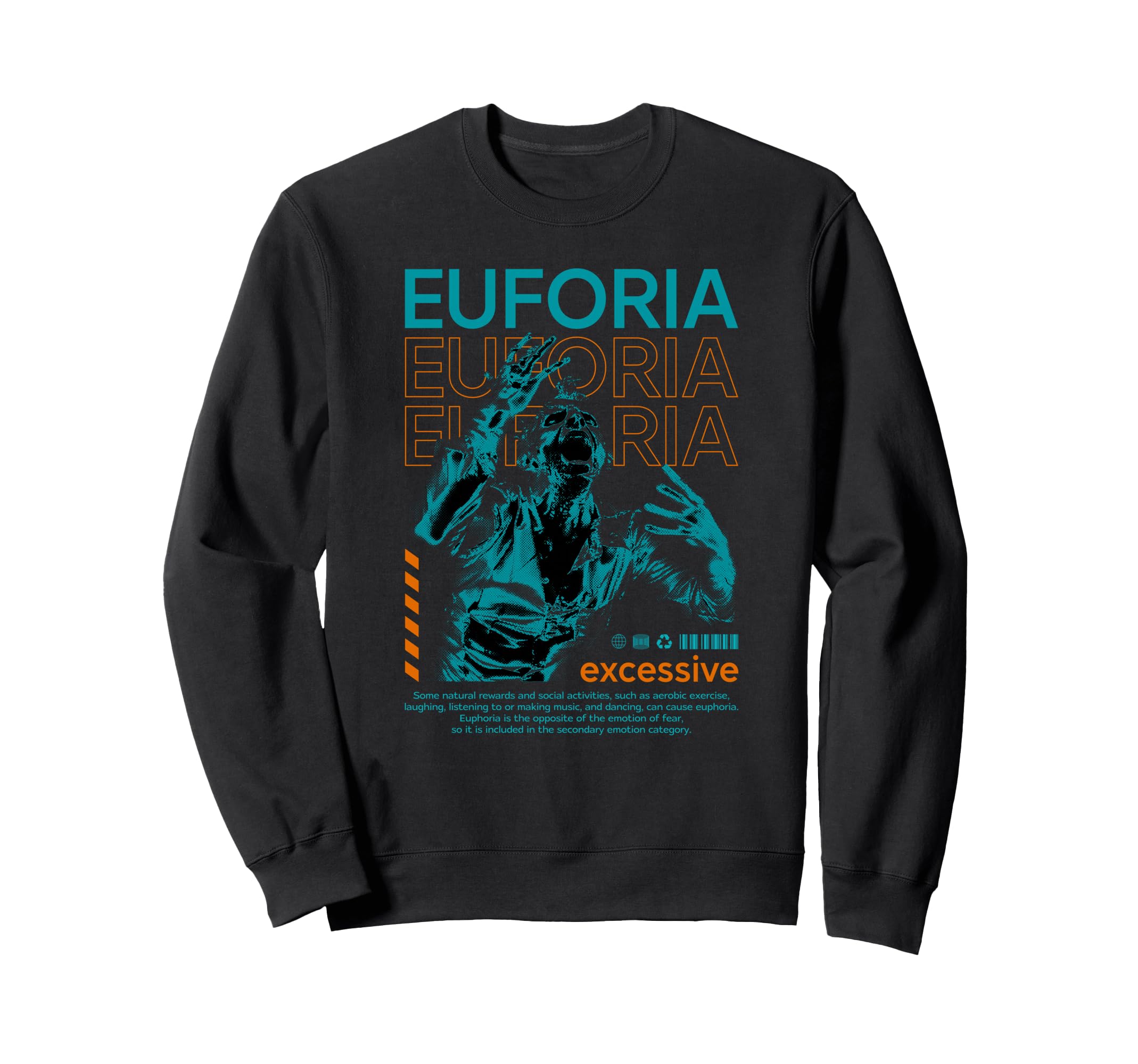 Y2K Euforia Bold Urban Graffiti Sweatshirt - Minimalist Print Unisex - T-Shirt, Sweatshirt, Hoodie