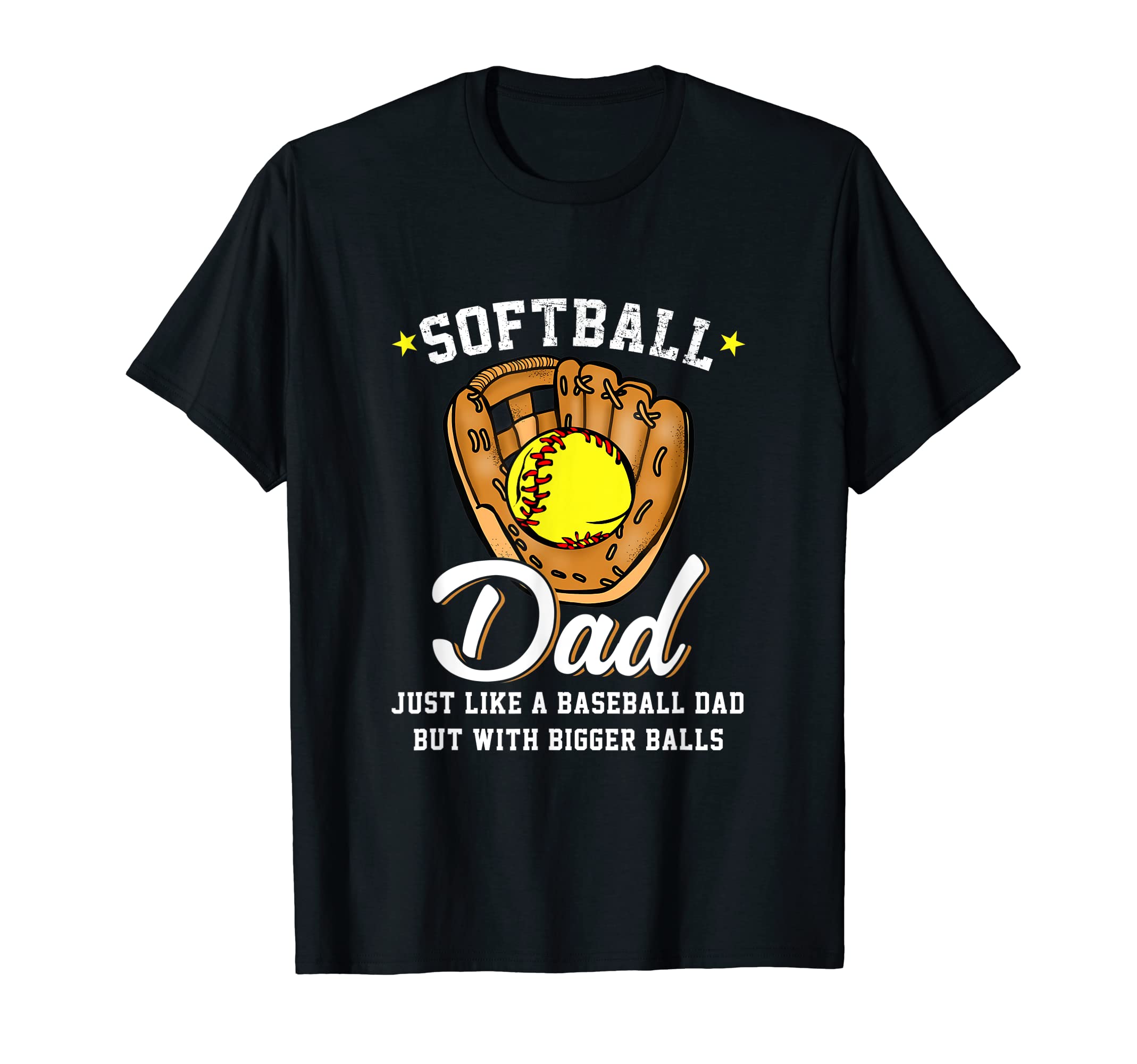 Softball Dad Like Baseball Dad T-Shirt - Minimalist Print for Adults - T-Shirt, Sweatshirt, Hoodie