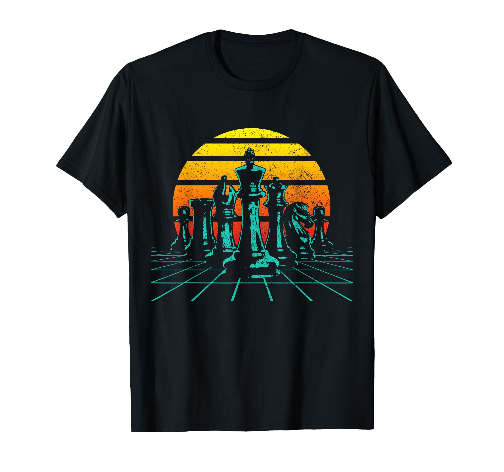 Chess Sunset Chess Player T-Shirt - Minimalist Print for Adults - T-Shirt, Sweatshirt, Hoodie