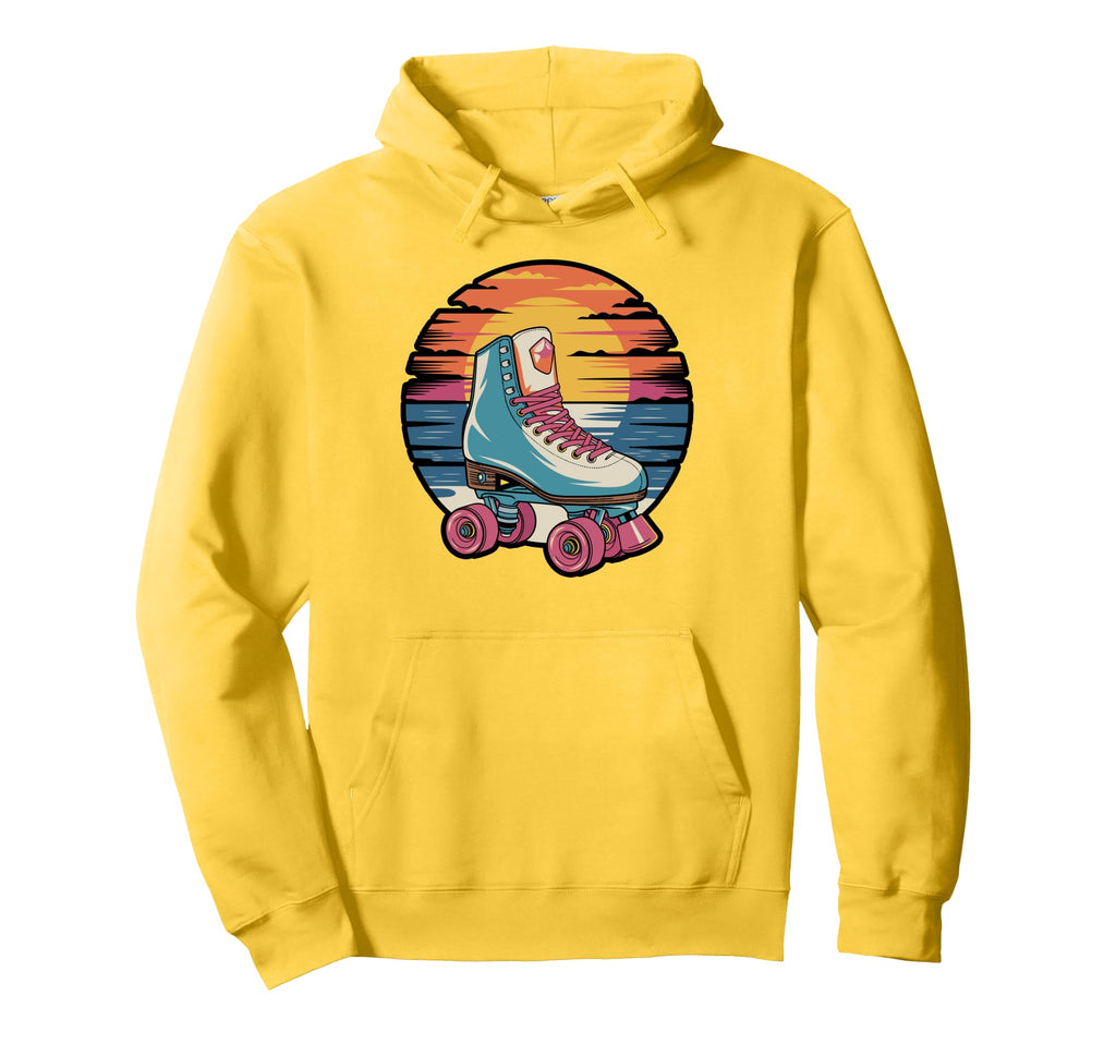 Colorful Roller Skate Lineup Hoodie - Aesthetic Graphic Men Women - T-Shirt, Sweatshirt, Hoodie