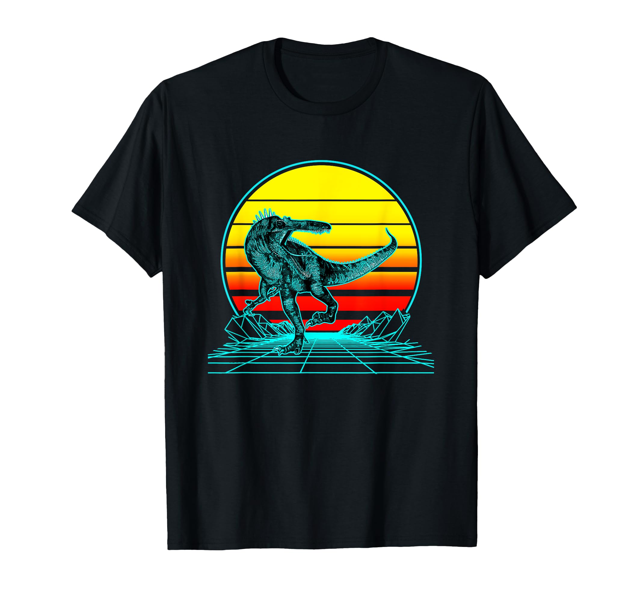 Sunset Suchomimus T-Shirt - Novelty Apparel for Adults - T-Shirt, Sweatshirt, Hoodie