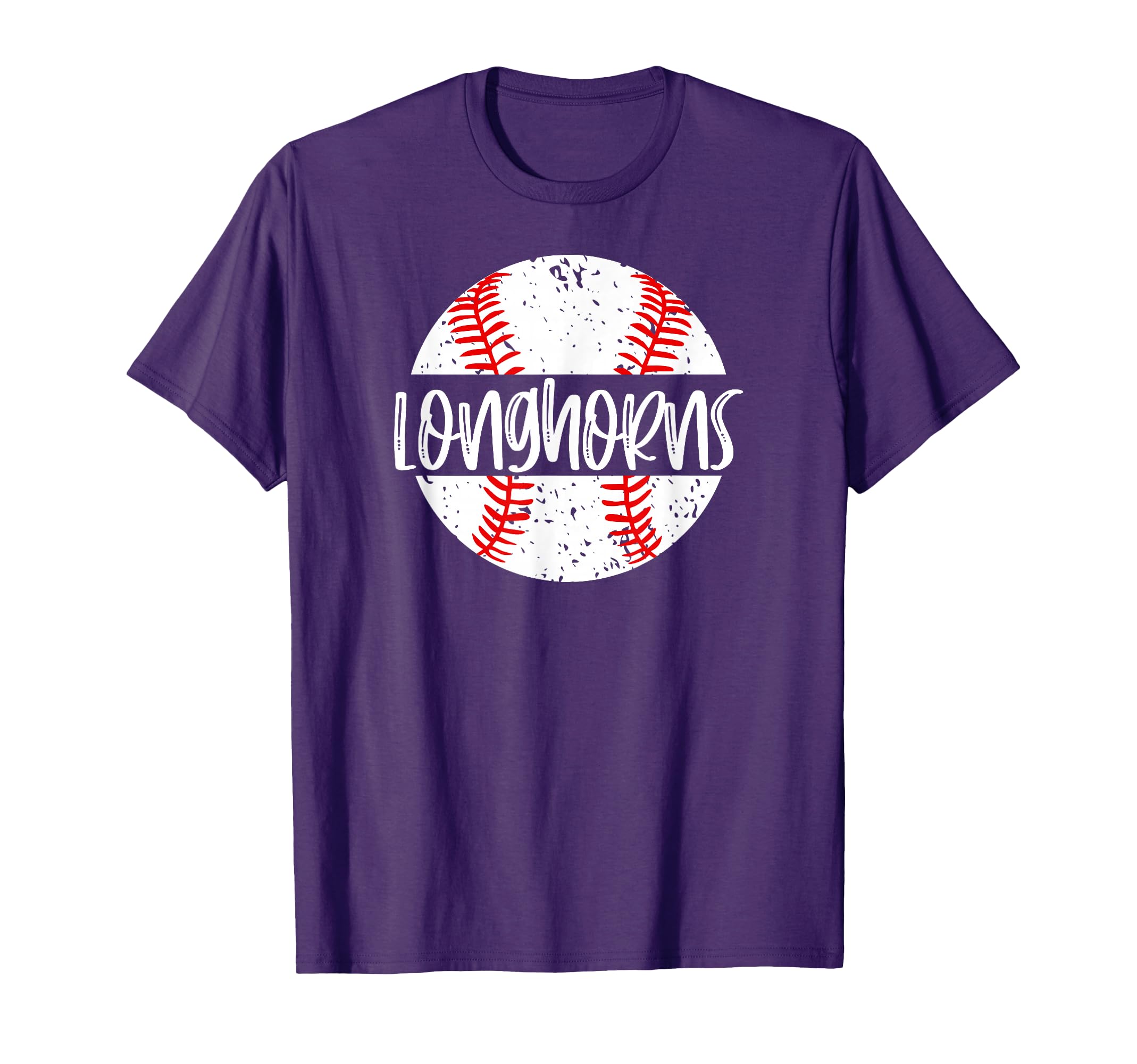 Longhorns Baseball Team Mascot School T-Shirt - Unique Graphic Men Women - T-Shirt, Sweatshirt, Hoodie