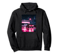 Vaporwave Car Synthwave City Hoodie - Fun Novelty Design Men Women - T-Shirt, Sweatshirt, Hoodie