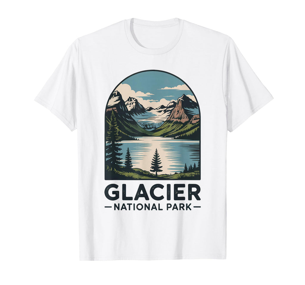Glacier National Park Outdoor T-Shirt - Aesthetic Graphic for Adults - T-Shirt, Sweatshirt, Hoodie