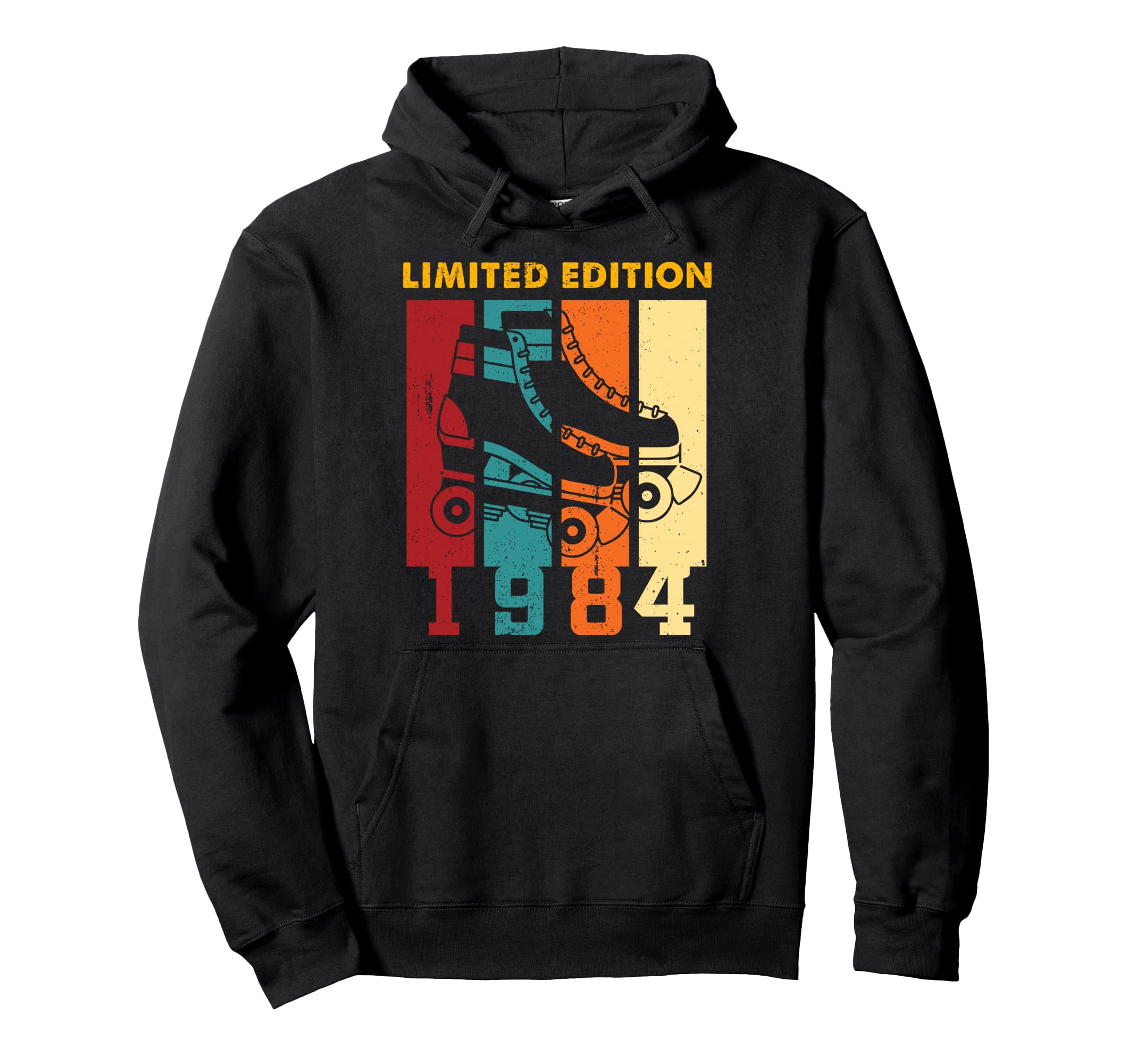 1984 Birth Year 42Nd Roller Skates Hoodie - Custom Art Print for Adults - T-Shirt, Sweatshirt, Hoodie