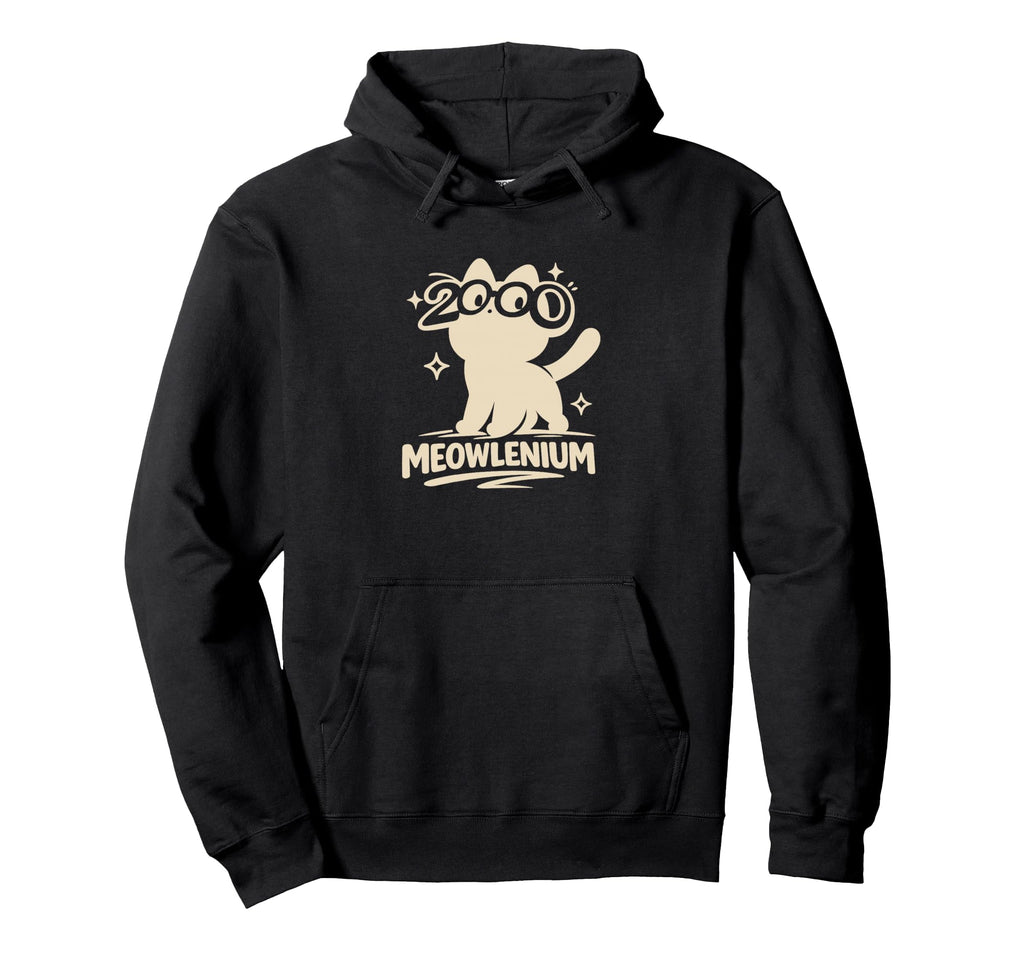 Y2K Emo 2000S Star Meowlenium Funny Hoodie - Fun Novelty Design for Adults - T-Shirt, Sweatshirt, Hoodie