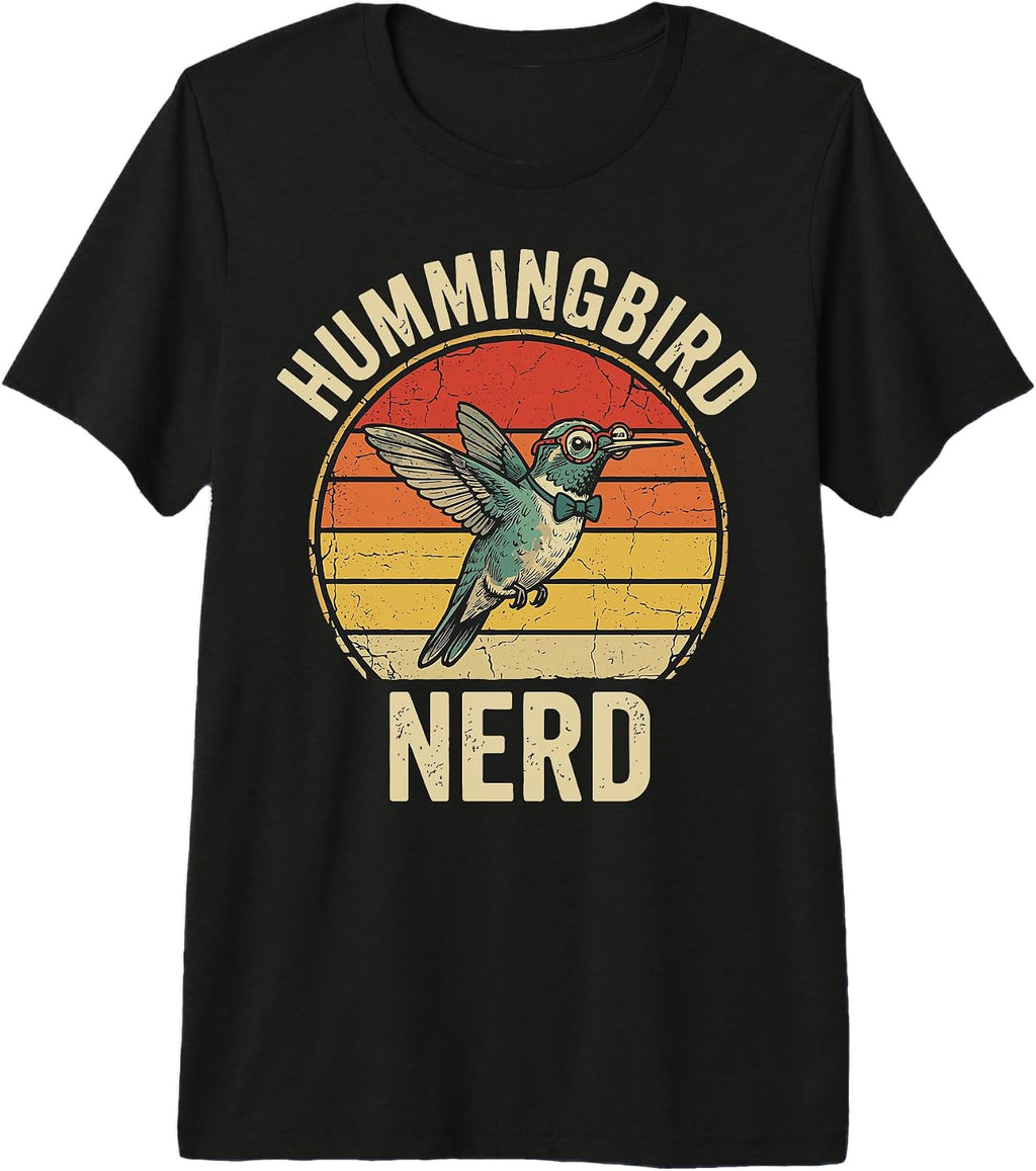 Hummingbird Nerd - Adult & Kids T-Shirts, Sweatshirts & Hoodies apparel design preview 1