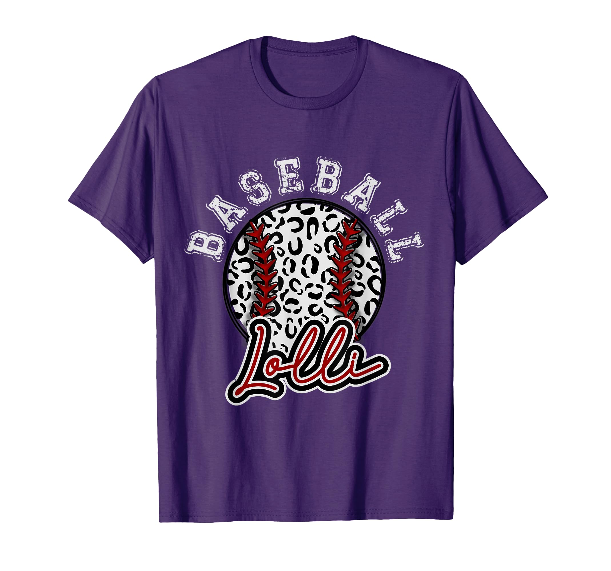 Leopard Cheetah Baseball Lolli Womens T-Shirt - Novelty Apparel Men Women - T-Shirt, Sweatshirt, Hoodie