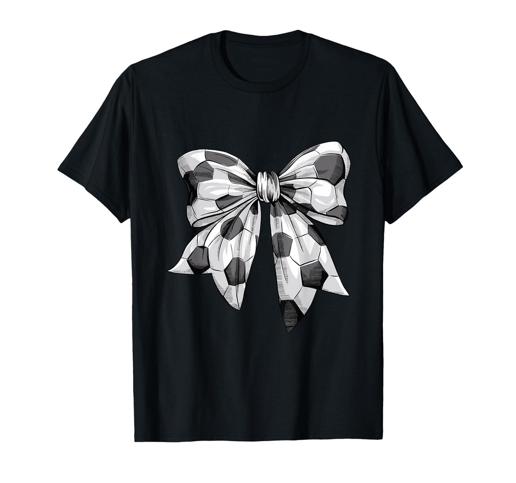 Coquette Bow Soccer Ball Mom Life T-Shirt - Fun Novelty Design Men Women - T-Shirt, Sweatshirt, Hoodie
