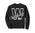 Wildcats School Sports Fan Team Sweatshirt - Unique Graphic for Adults - T-Shirt, Sweatshirt, Hoodie