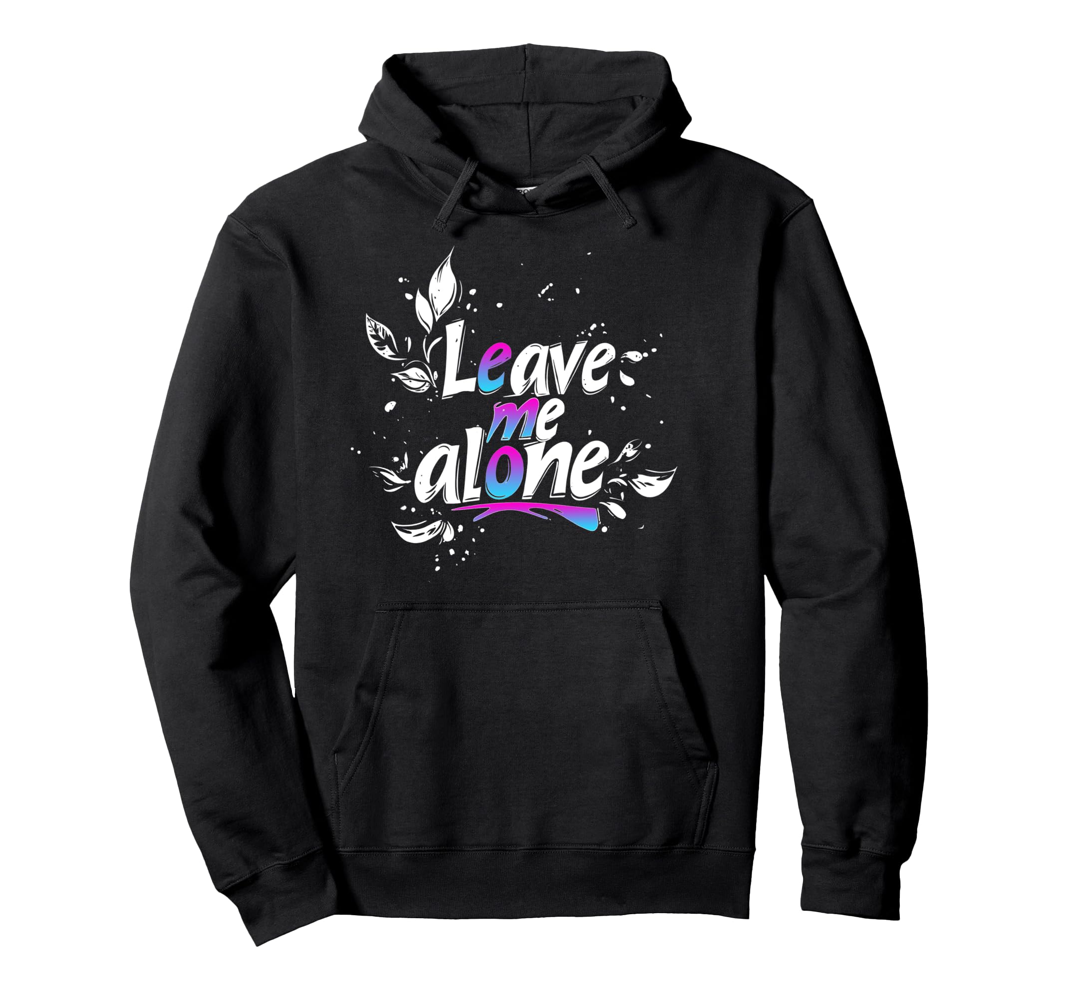 Leave Me Alone Y2K Emo Aesthetic Gothic Hoodie - Trendy Graphic Men Women - T-Shirt, Sweatshirt, Hoodie