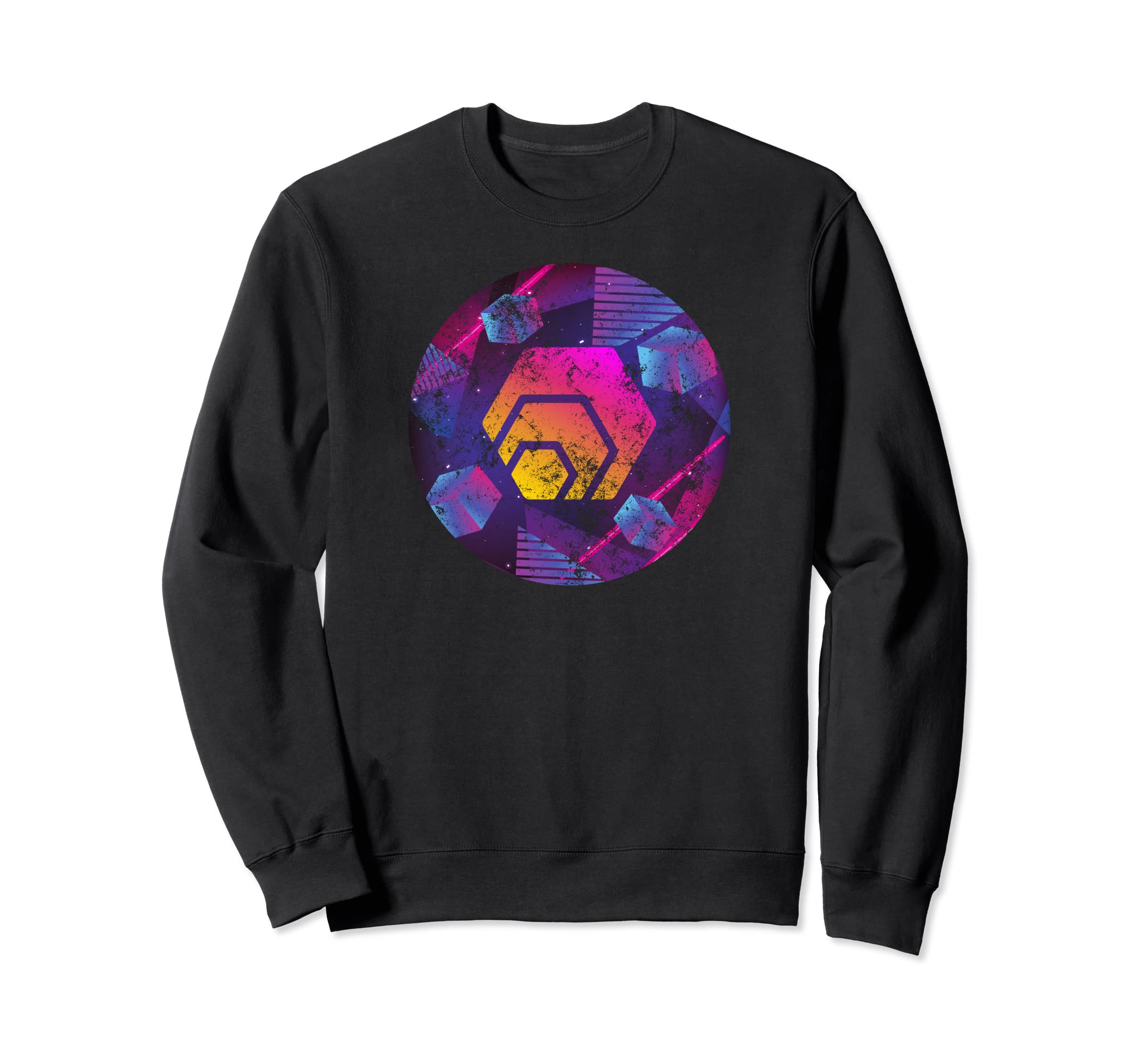 Hex Hexican Pulse Chain Distressed Sweatshirt - Novelty Apparel for Adults - T-Shirt, Sweatshirt, Hoodie