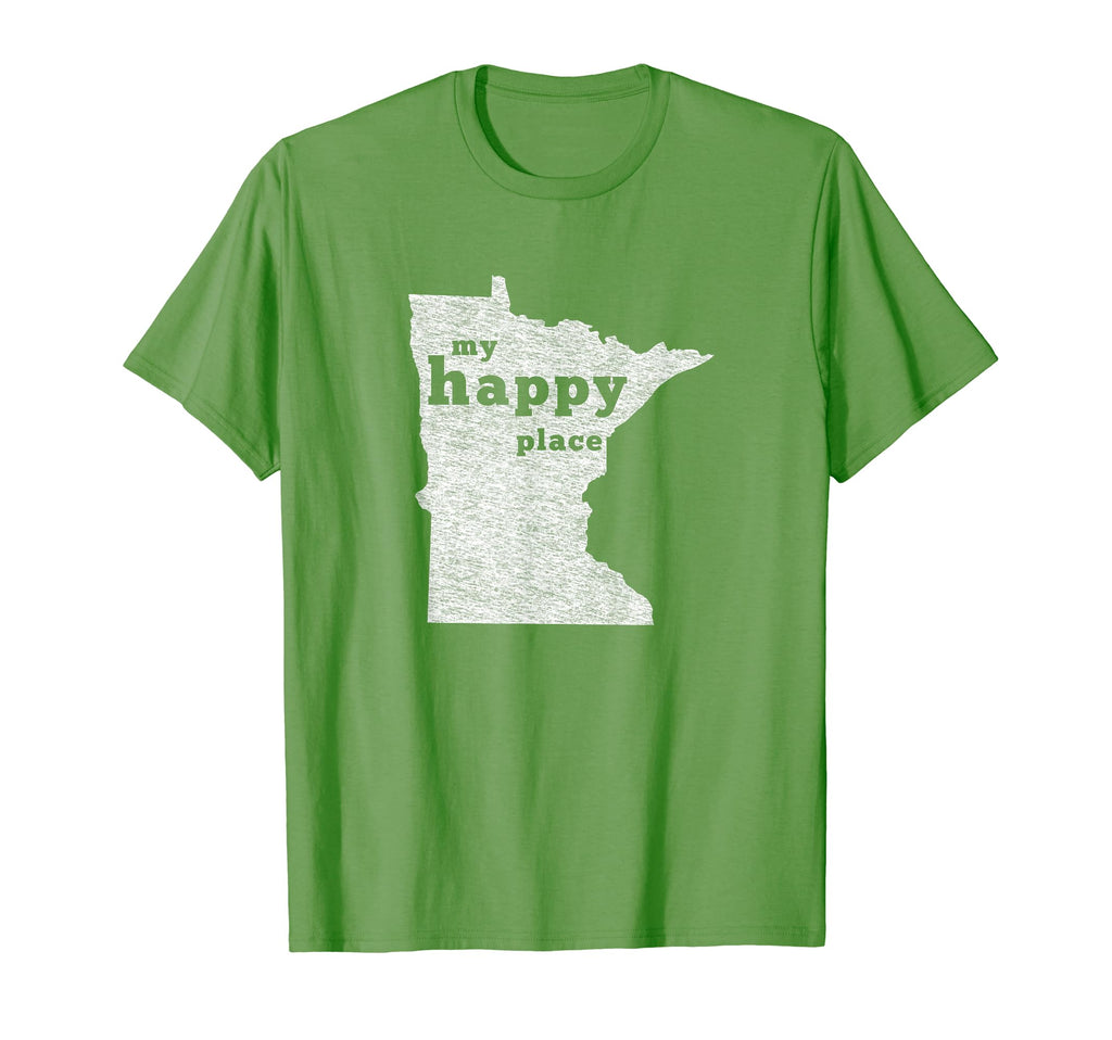 Minnesota Distressed My Happy Place T-Shirt - Unique Graphic for Adults - T-Shirt, Sweatshirt, Hoodie