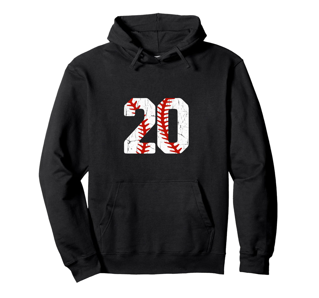 Baseball Player Jersey Number 20 20 Proud Hoodie - Trendy Graphic Unisex - T-Shirt, Sweatshirt, Hoodie