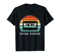 Never Forget Music Cassette Tape T-Shirt - Aesthetic Graphic Men Women - T-Shirt, Sweatshirt, Hoodie