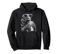 Turtle Drinking Iced Coffee Funny Animal Hoodie - Aesthetic Graphic Unisex - T-Shirt, Sweatshirt, Hoodie