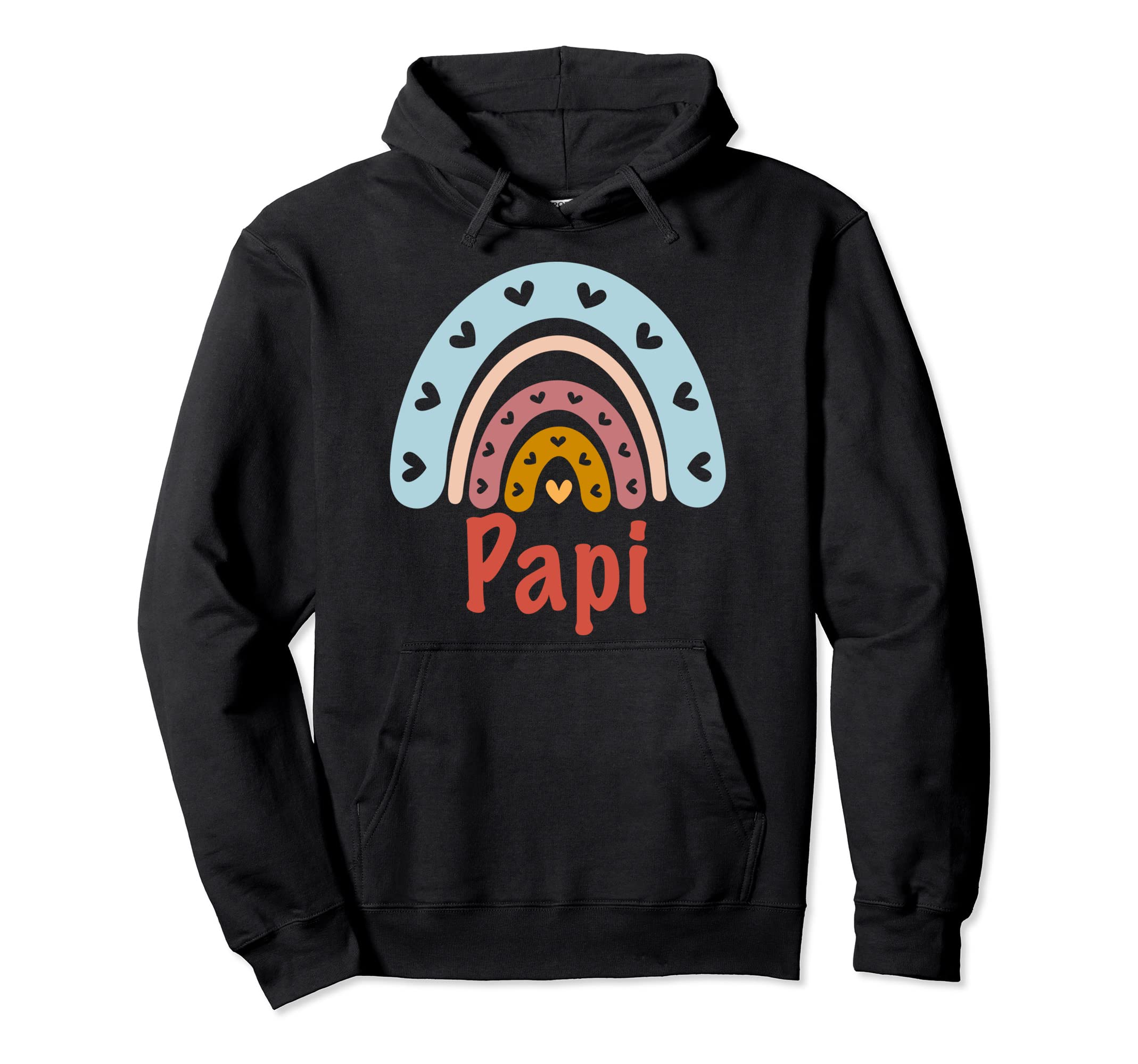 Papi Birthday Rainbow Boho Papi Hoodie - Fun Novelty Design Men Women - T-Shirt, Sweatshirt, Hoodie