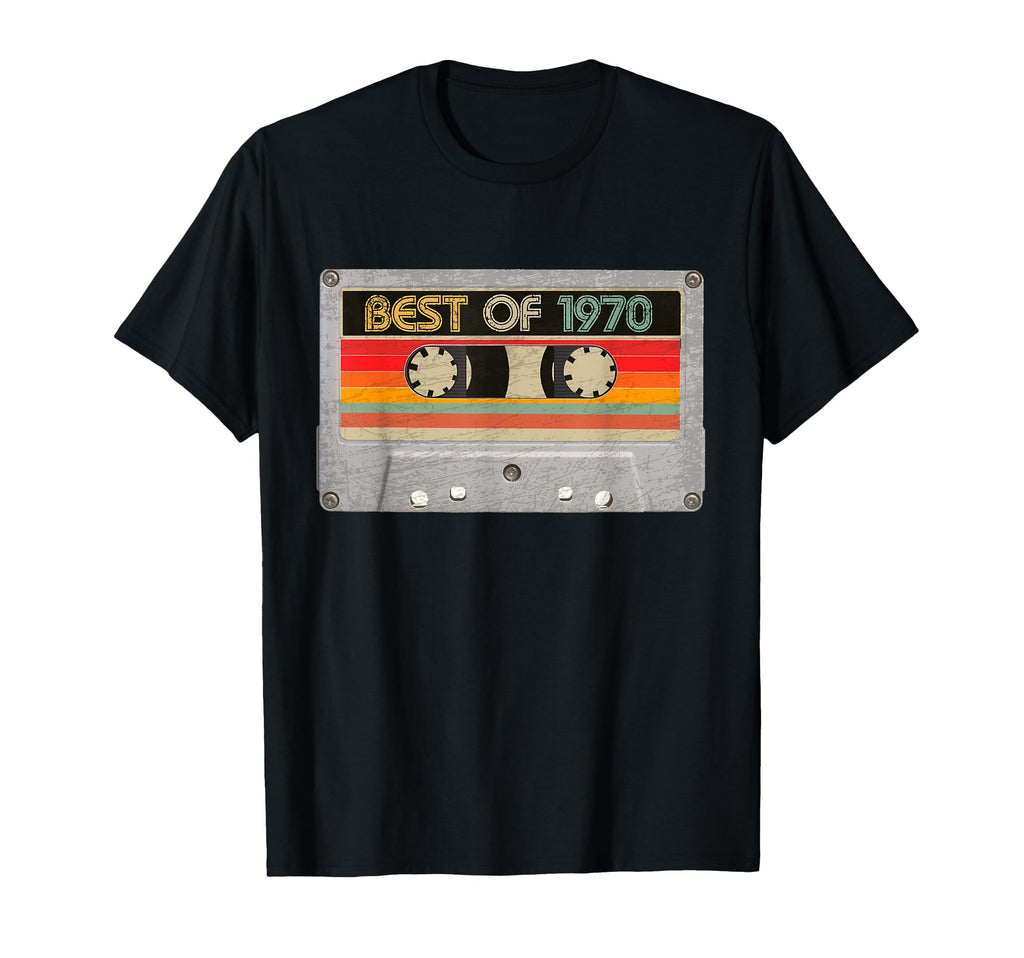 Best 1970 55Th Birthday Cassette Tape T-Shirt - Streetwear Style Men Women - T-Shirt, Sweatshirt, Hoodie