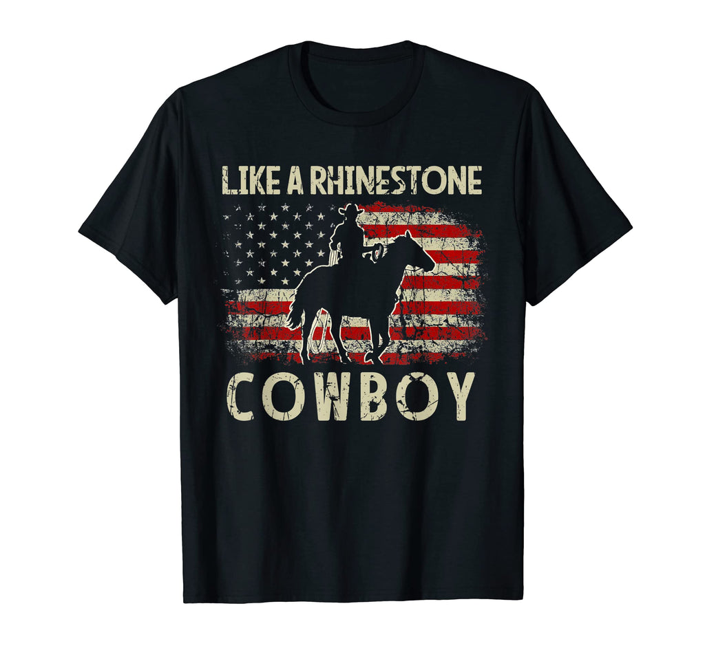 Western Country Usa Flag Like T-Shirt - Fun Novelty Design for Adults - T-Shirt, Sweatshirt, Hoodie