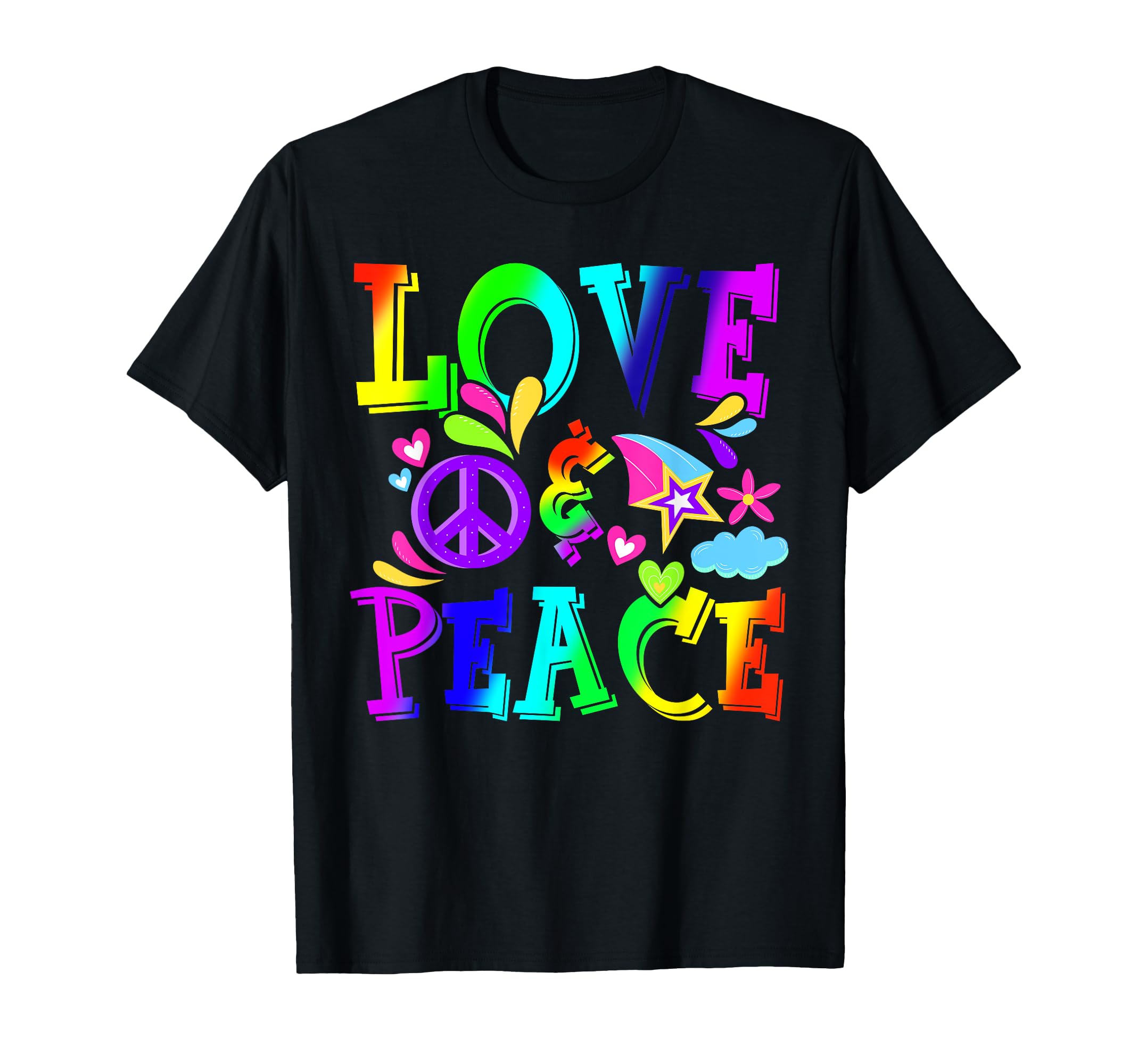 Flower Power Hippie Costume Love T-Shirt - Casual Everyday Wear Unisex - T-Shirt, Sweatshirt, Hoodie